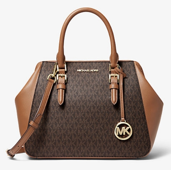 ⚠️LAST 1⚠️Michael Kors Charlotte LG Satchel Brown - Picture 5 of 8